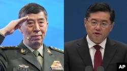 Kineski ministar odbrane Li Šangfu i bivši ministar spoljnih poslova Ćin Gang, koji su pod nepoznatim okolnostima uklonjeni iz javnosti ili s funkcija.
