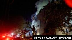 Харків у диму після російського обстрілу 17 травня 2024 року