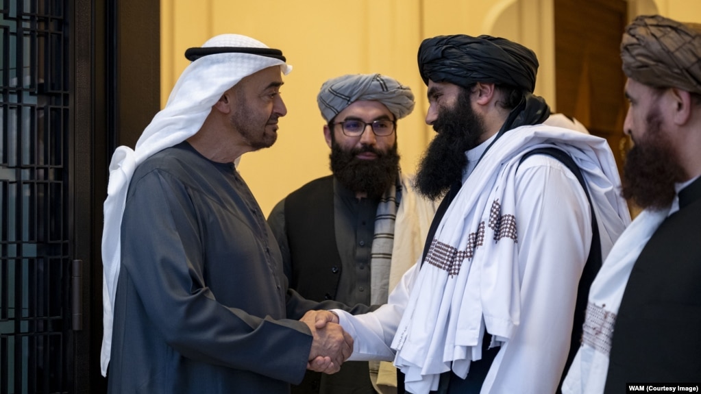 U.A.E. President Sheikh Mohamed bin Zayed Al Nahyan received a delegation led by the Taliban's Interior Minister Sirajuddin Haqqani on June 3.