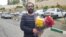 Mohammad Habibi, a teacher and union activist pictured upon his release from Tehran's Evin Prison in 2023, said police seized his mobile phones and a laptop when they arrested him and the belongings have still not been returned.