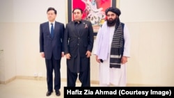 تصویر از دیدار وزرای خارجه چین و پاکستان با امیرخان متقی سرپرست وزارت خارجه حکومت طالبان 