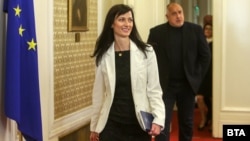 Мария Габриел и лидерът на ГЕРБ Бойко Борисов
