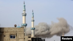 Izraeli légitámadás Rafahban 2024. március 27-én
