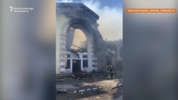 Russian Strikes Destroy Rail Station, Damage Church