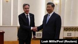 Энтони Блинкен и Си Цзиньпин встретились в Пекине, 19 июня 2023 года 