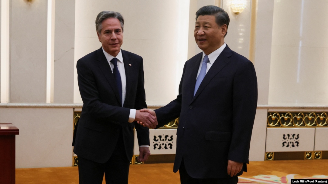 Antony Blinken este primul secretar de stat american care vine la Beijing în ultimii cinci ani. 