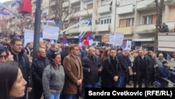 Protest u Severnoj Mitrovici 12.februara 2024.