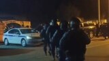 Силовики у обстрелянного поста ДПС в Северной Осетии, 28 марта 2023 г.