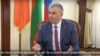Captură de ecran din emisiunea unui post de televiziune din stânga Nistrului, subtitrată în limba română, cu grafie latină, la care a participat liderul nerecunoscut de la Tiraspol, Vadim Krasnoselski.