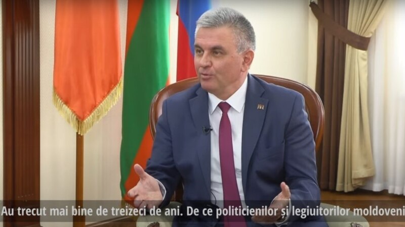 O televiziune transnistreană a publicat o emisiune cu Vadim Krasnoselski subtitrată în română cu grafie latină