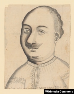 Ніби прижиттєвий портрет Олекси Довбуша, робота невідомого автора, середина 1740-х років