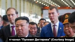 Ким Чен Ын на авиационном заводе в Хабаровске, 15 сентября 2023 года