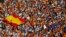 Unul din multele mitinguri de protest împotriva proiectului de lege pentru amnistia catalană a avut loc la Madrid la 24 septembrie, 2023. 