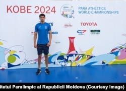 Gheorghe Spînu la Campionatul Mondial de Para-Atletism din Kobe, Japonia. Sportivul a obținut locul 7 la Aruncarea Greutății, în clasa F35.