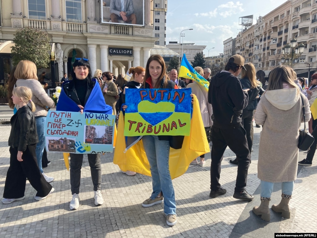 Maqedonia e Veriut u solidarizua me Ukrainën në&nbsp;përvjetorin e pushtimit të paprovokuar rus.