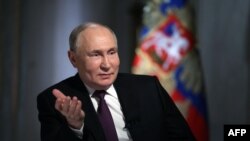 Vlagyimir Putyin az orosz fővárosban 2024. március 12-én