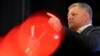 Robert Fico speaks at an election campaign rally in Banovce nad Bebravou, Slovakia, on September 14.