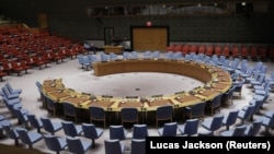 Sala u kojoj se vode sednice Saveta bezbednosti UN, Njujork, SAD (foto arhiv)