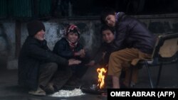 Many Afghans are struggling to keep warm this winter. 