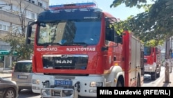 Vatrogasni kamion u Beogradu