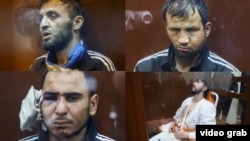 تعدادی از افرادی که قبلا در ارتباط به حمله خونین مسکو بازداشت شده اند 