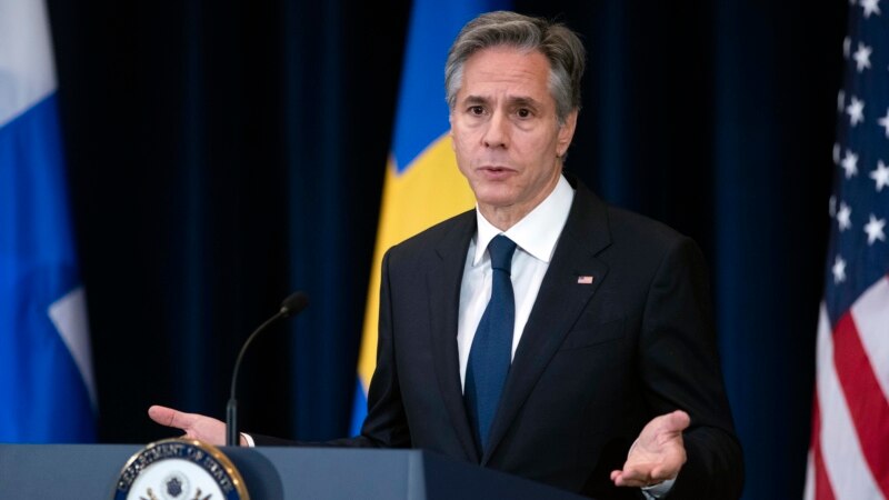 وزیر خارجه آمریکا می‌گوید اوکراین نیمی از اراضی اشغالی خود را آزاد کرده است
