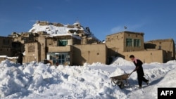 Prizor nakon snježnih padavina u pokrajini Gazni početkom februara 2024.