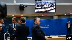 Okupljanje lidera Evropske unije pred početak samita EU u Briselu, 14. decembra 2023.