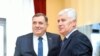 Milorad Dodik i Dragan Čović, lideri SNSD i HDZ BIH, u Banjaluci 21. februara 2023. 