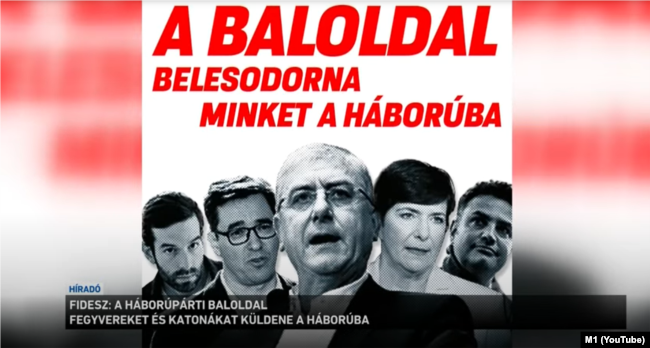 A Fidesz kezdődő kampánya az M1 május 27-i Híradójában