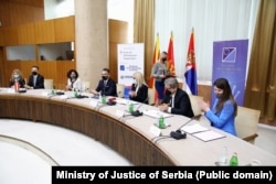 Sa potpisivanja Međunarodnog sporazuma u Palati Srbija u Beogradu