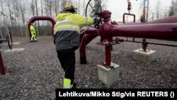 Компресорната станция на морския газопровод Балтиконектор в Инкоо, Финландия, на 5 ноември 2019 г. Финландското правителство ще проведе пресконференция, за да информира за теча от морския газопровод Балтиконектор във Финландския залив. 