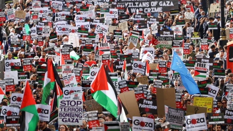 Hiljade ljudi na skupu podrške Palestincima u Londonu