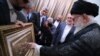 تابلویی از بیت‌المقدس که حماس در یکی از سفرها به تهران در سال ۱۳۹۸ برای خامنه‌ای برد