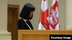 Тея Ахвледиани в парламенте