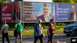 Predizborne plakate u Zagrebu, 14. april 2024.