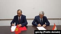 Ղրղըզստանի և Տաջիկստանի միջև սահմանի ևս մեկ՝ 47 կիլոմետրանոց հատվածը համաձայնեցնելու մասին արձանագրության ստորագրումը, դեկտեմբեր, 2023թ.
