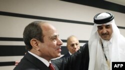 Egipatski predsednik Abdel Fatah al-Sisi i katarski emir Tamim bin Hamad Al Tani