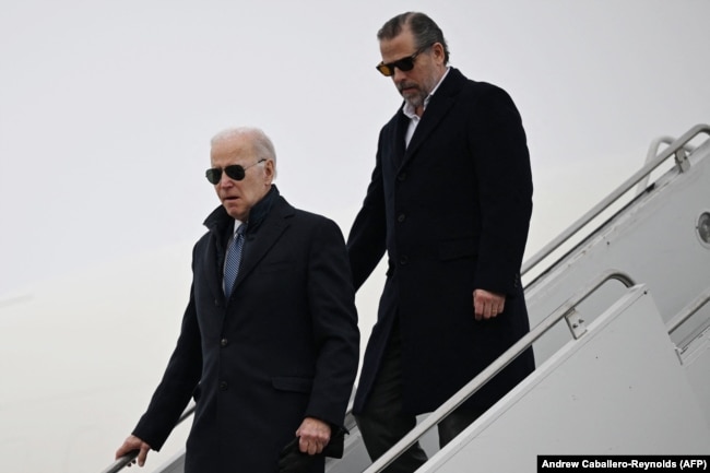 Joe Biden dhe Hunter Biden. Shkurt, 2023