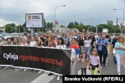 Protest "Srbija protiv nasilja" u Kragujevcu, 24. juna 2023.