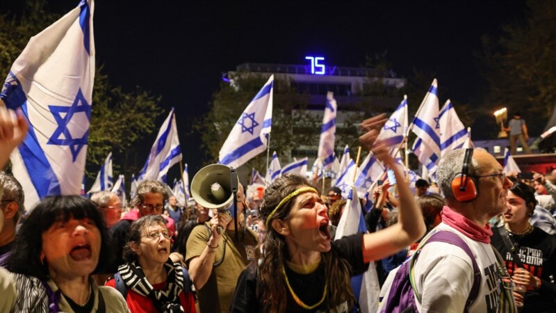 Антивладините демонстранти во Израел поставија шатори пред парламентот