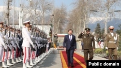 Iran - Iranian Defense Minister Mohammad Reza Ashtiani and his Armenian counterpart Suren Papikian meet in Tehran, March 6, 2024.