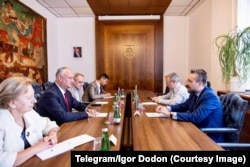 Zinaida Greceanîi și Igor Dodon au avut o întrevedere cu Ľuboš Blaha, vicepreședintele parlamentului Slovaciei, vicepreședinte al partidului „Direcția – Social-Democrația”.