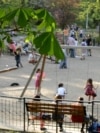 Unknown location -- A children's playground 