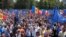 Imagine de la Adunarea Națională „Moldova Europeană” la care au participat, potrivit organizatorilor, zeci de mii de persoane. Chișinău, 21 mai 2023.