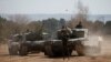 Members of the Spanish Armed Forces help train Ukrainian military personnel in the operation and maintenance of Leopard 2 battle tanks at the San Gregorio Training Center in Zaragoza, Spain, on March 13.