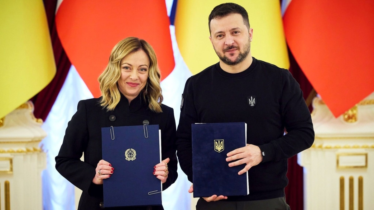 Україна та Італія підписали угоду про гарантії безпеки – Зеленський