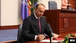 Kryetari i Kuvendit maqedonas, Afrim Gashi.