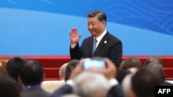 Си Цзиньпин во время церемонии открытия 3-го форума "Один пояс – один путь" в Доме народных собраний в Пекине. 18 октября 2023 года