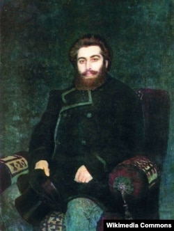 Портрет Архипа Куїнджі авторства Іллі Рєпіна (Ріпина), 1877 рік. Рєпін вважав Куїнджі «генієм»
